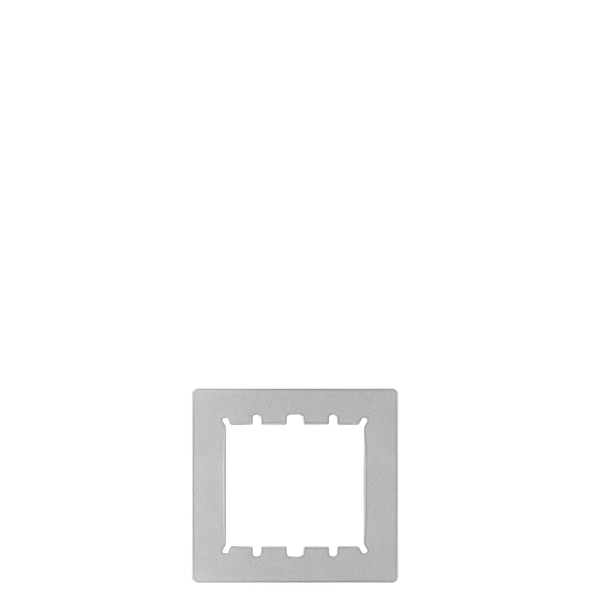 Rechteckiger Putzabdeckrahmen für eine Moduleinheit aus Aluminium