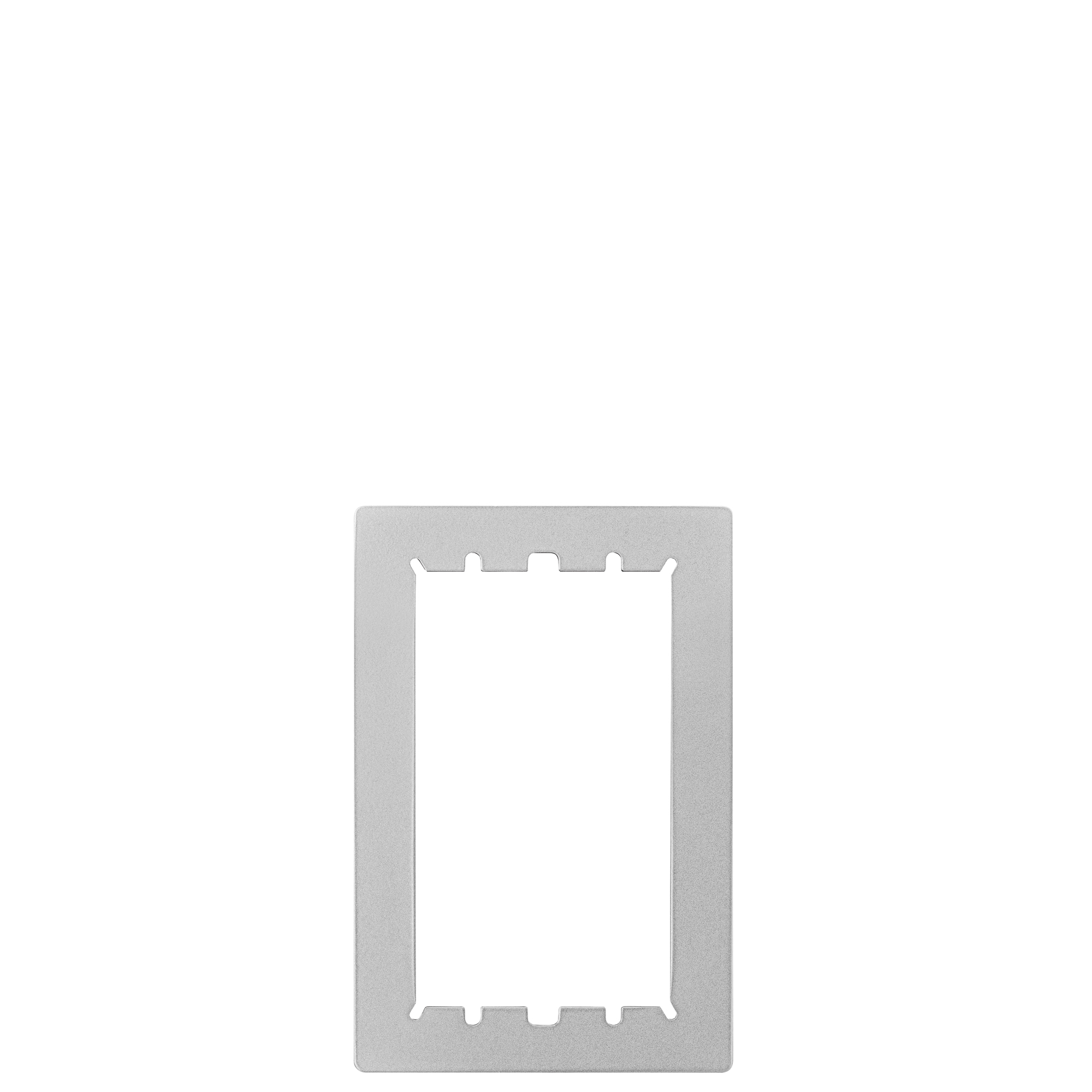 Rechteckiger Putzabdeckrahmen für eine Moduleinheiten aus Aluminium