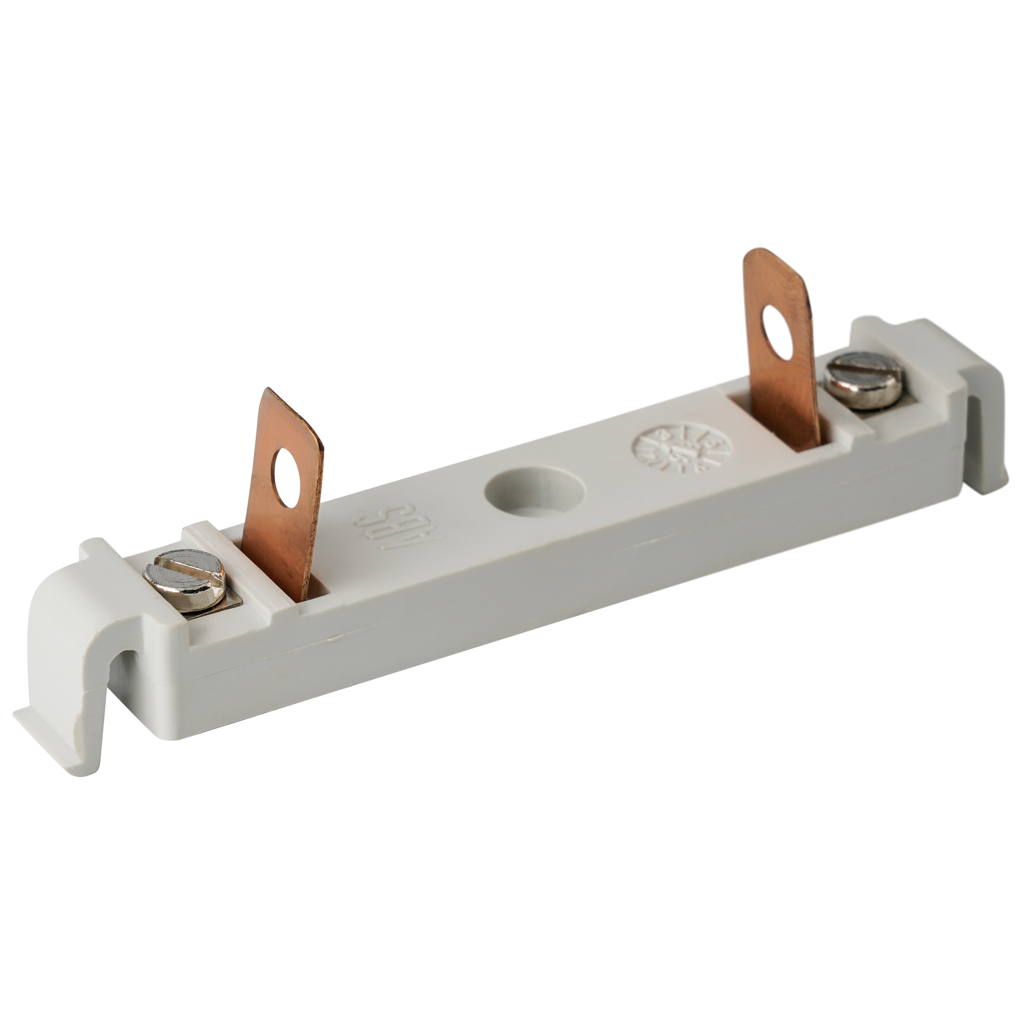 Weiß-graue, längliche Fassung