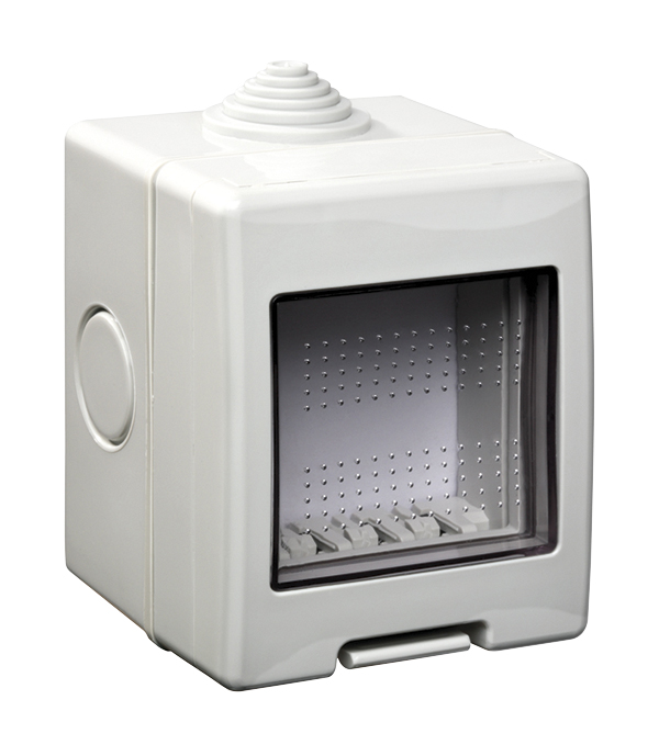 Graues Aufputz-Gehäuse für Lesegerät DK 500-M