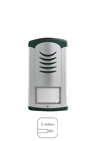 GSM-Türstation; darunter ist das Icon für "2 Adern"