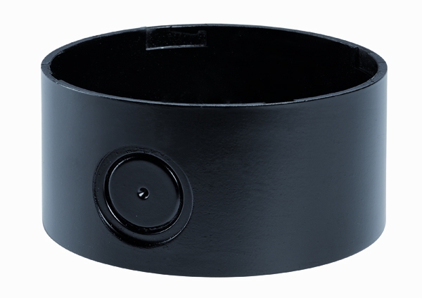 Zylindrisches Basis-Modul mit seitlicher Kabeleinführungskappe und innenliegenden Halteclips