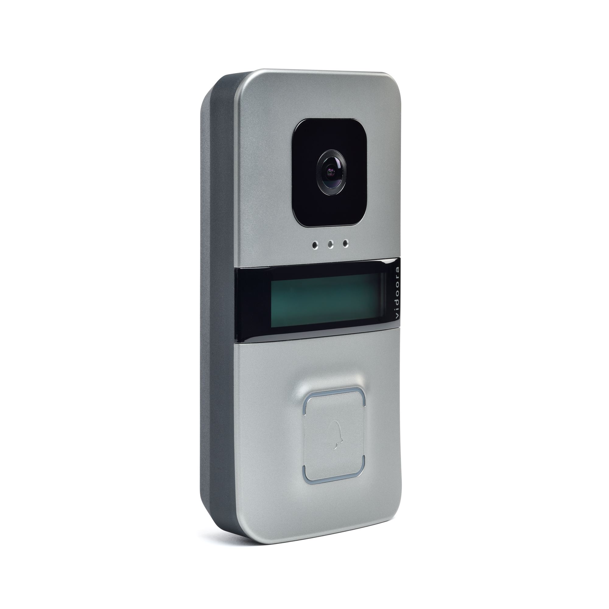 Vidoora Türstation in Silber mit Kamera und digitalem Namensschild