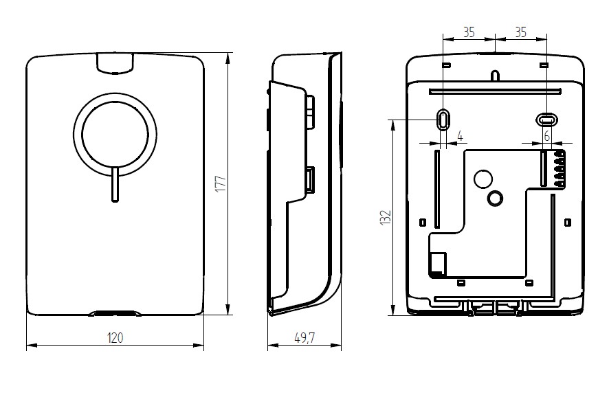 Elektronik-Gong ECHO weiß ECHO 230 weiß
