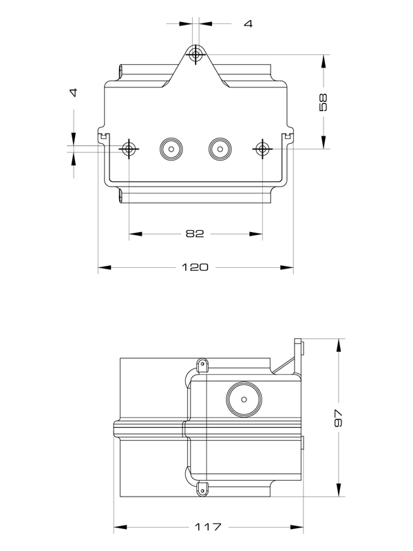 Basis-Doppelmodul Wand BDW 8916