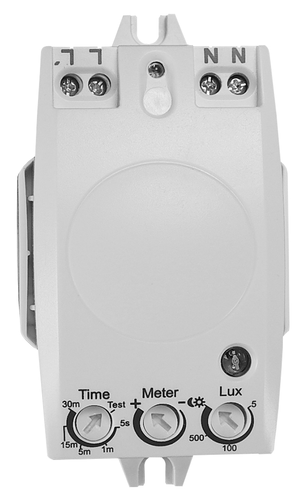 Weiß-grauer Bewegungsmelder