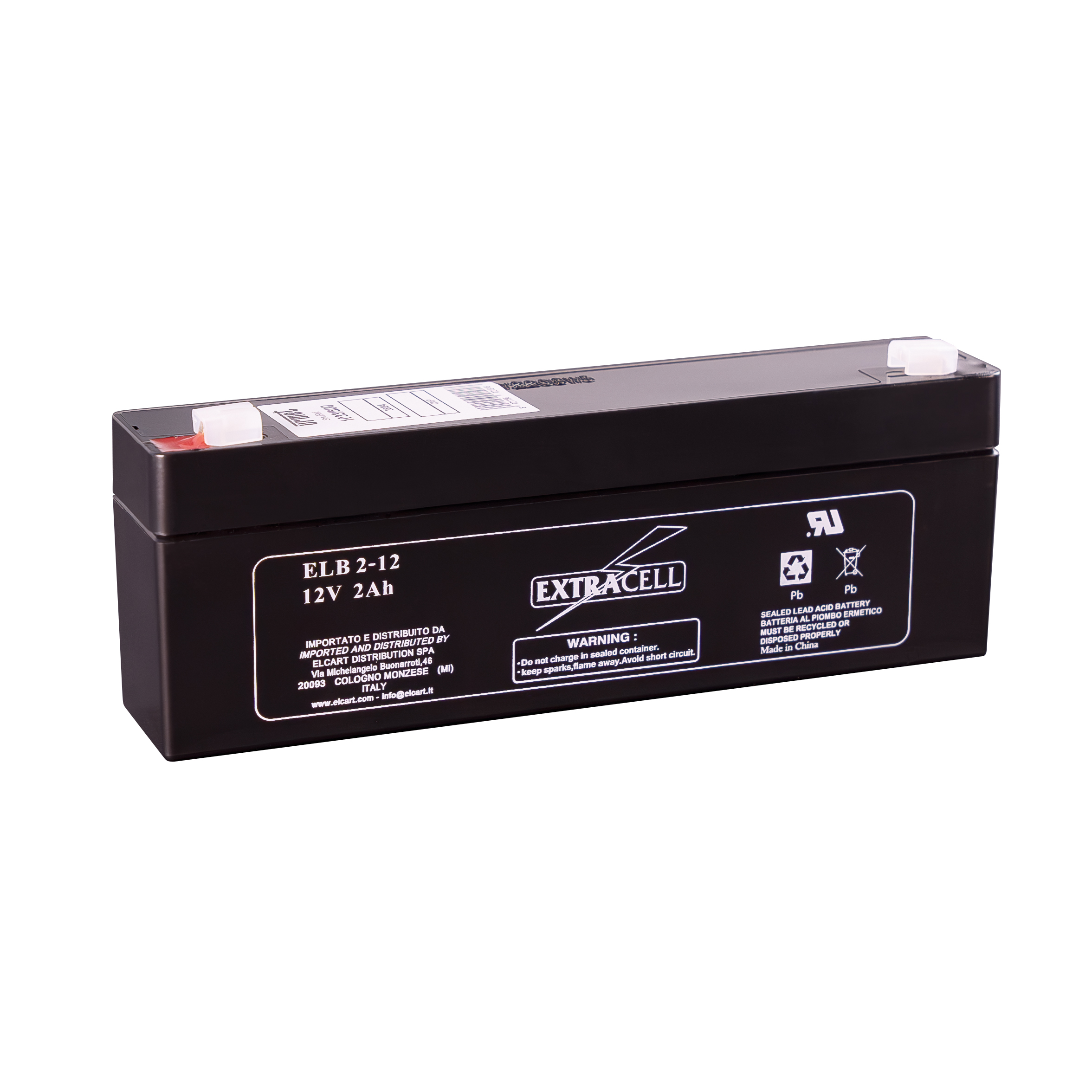 Schwarzer, länglicher Akku