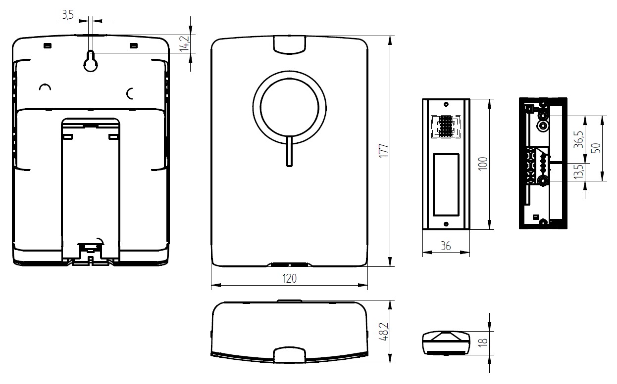 Funkgong-Set ECHO Weiß ECHO M weiß