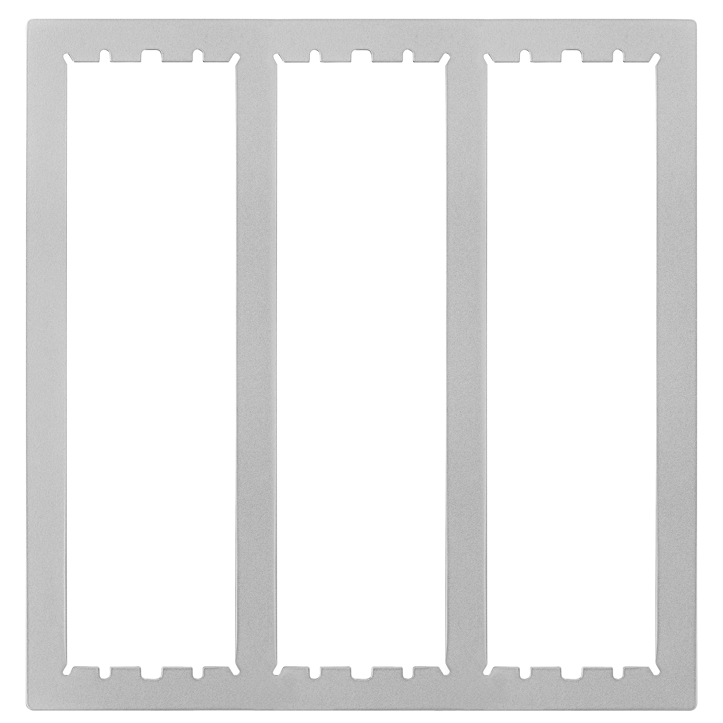 Putzabdeckrahmen aus Aluminium mit drei Modulspalten