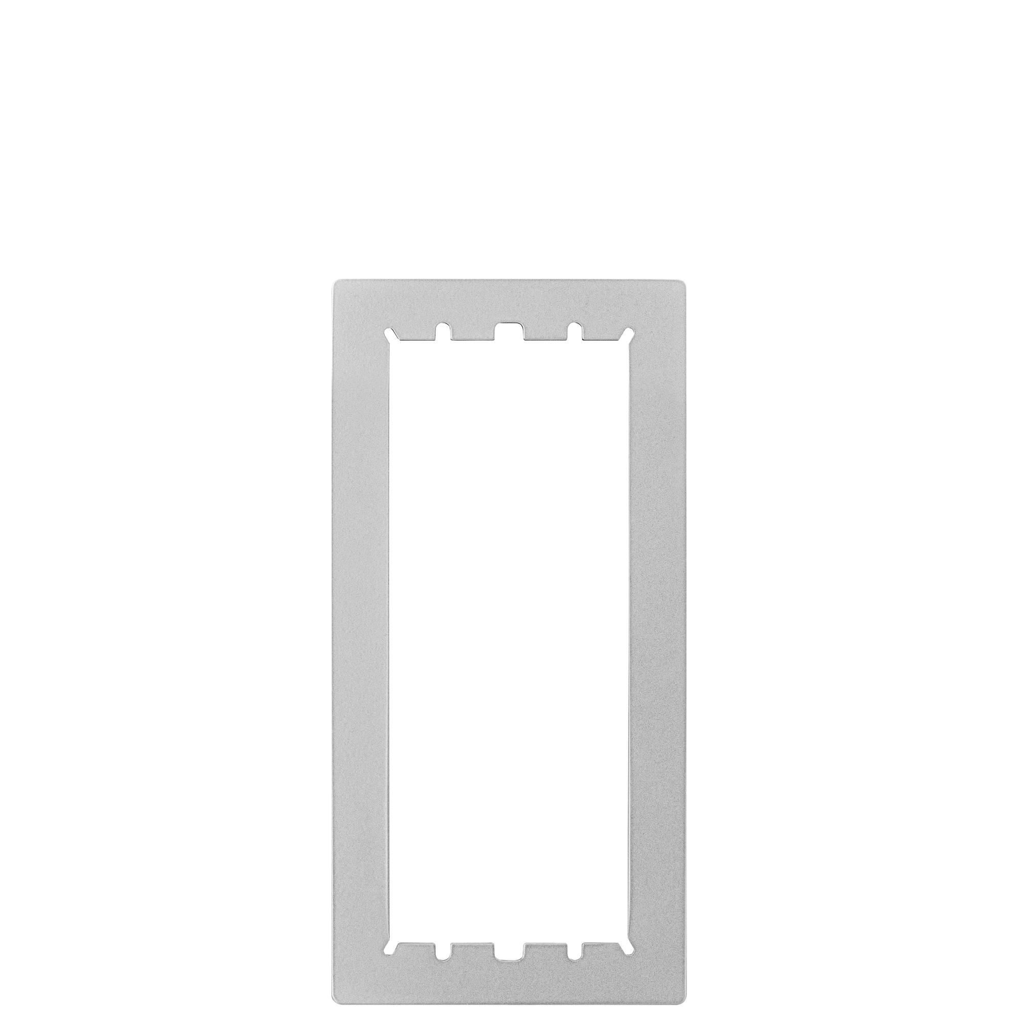 Rechteckiger Putzabdeckrahmen für drei Moduleinheiten aus Aluminium