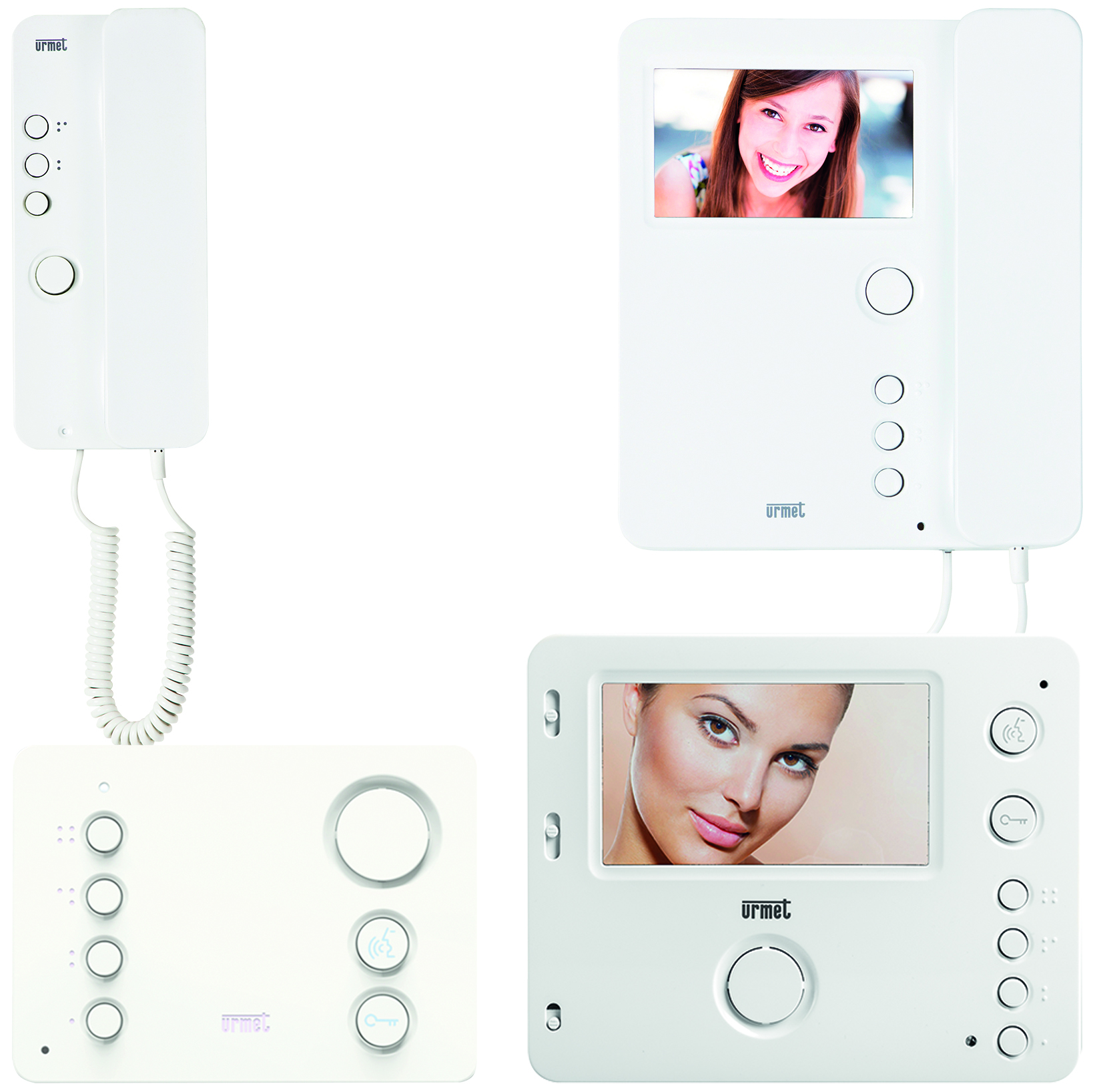 MIRO Haustelefon, MIRO Haustelefon mit Video-Display, MIRO Freisprechtelefon und MIRO Freisprechtelefon mit Video-Display