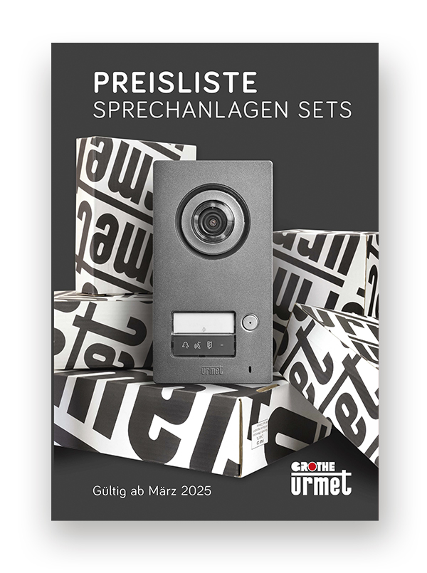 Titelblatt Preisliste Sprechanlagen-Sets