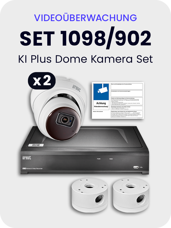 Graue Fläche mit Schrift und Abbildung CCTV Set