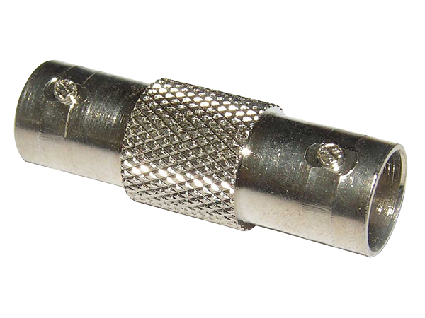 BNC Verbinder aus Metall mit zwei Buchsenanschlüssen