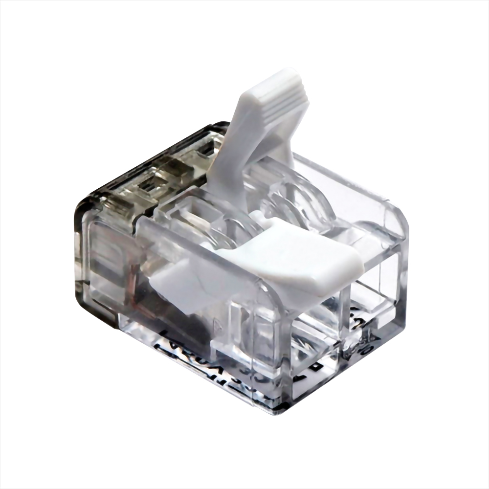 Hebelklemme für 2 Einzeladern, transparente Box