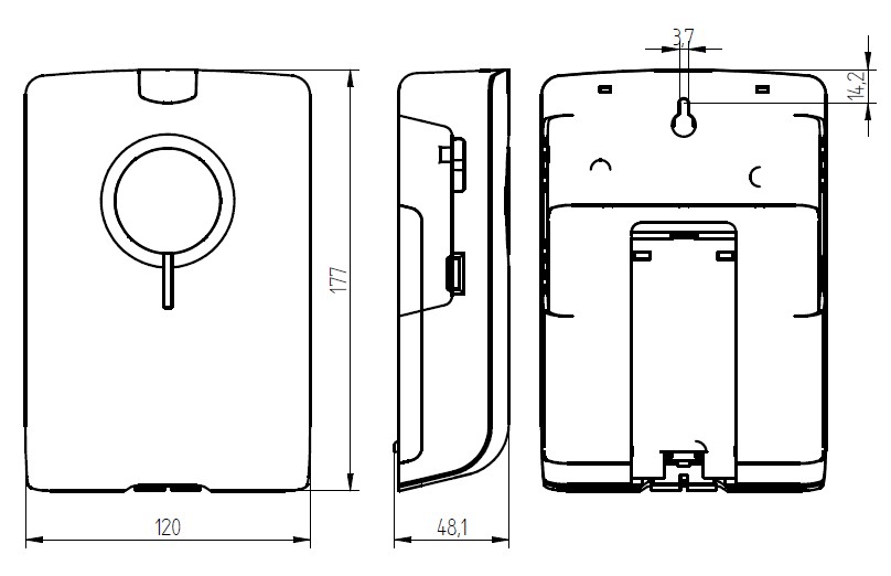Funkgong-Empfänger MISTRAL Schwarz MISTRAL 350E SW