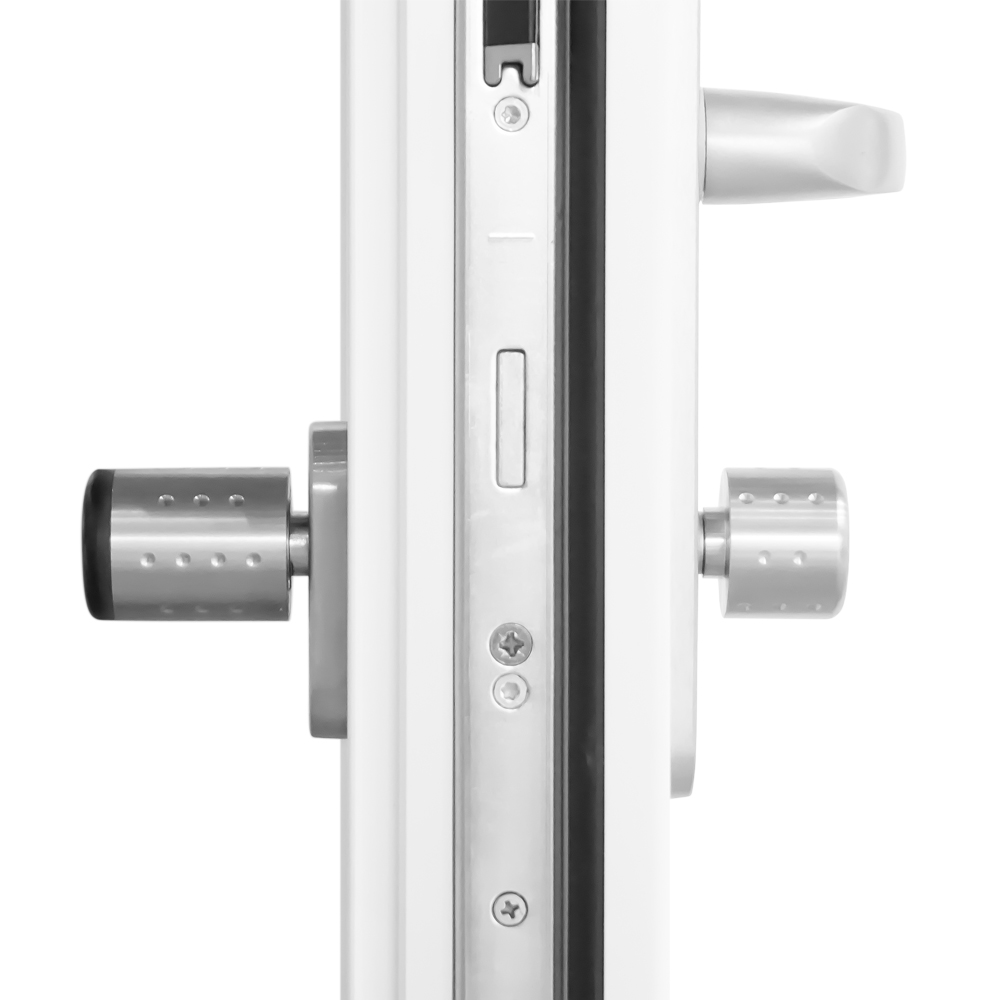 Querschnitt einer Tür mit eingebautem eLock-Schließzylinder