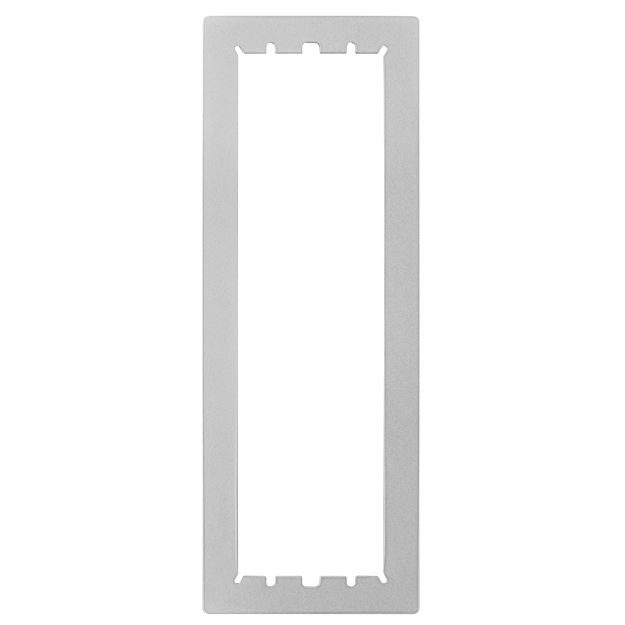 Rechteckiger Putzabdeckrahmen für vier Moduleinheiten aus Aluminium